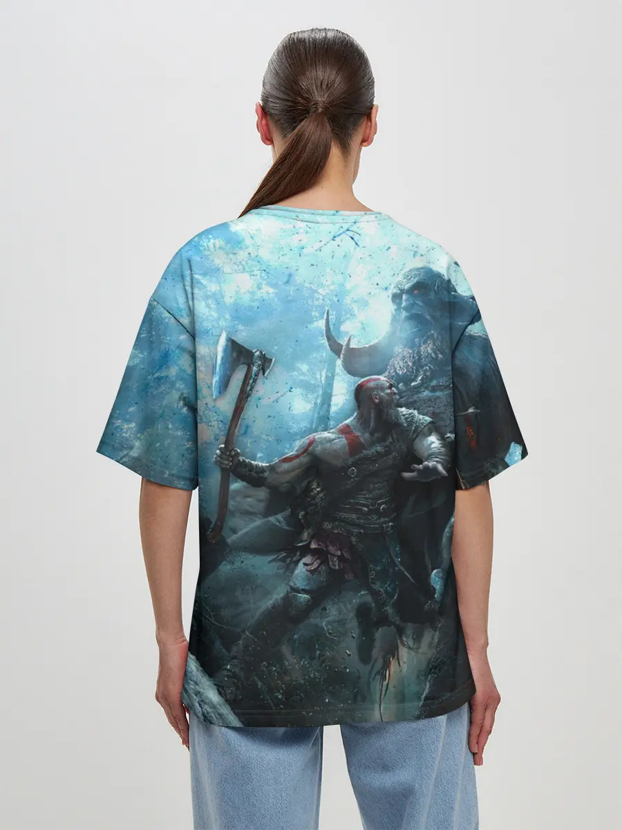 Женская футболка оверсайз / Kratos