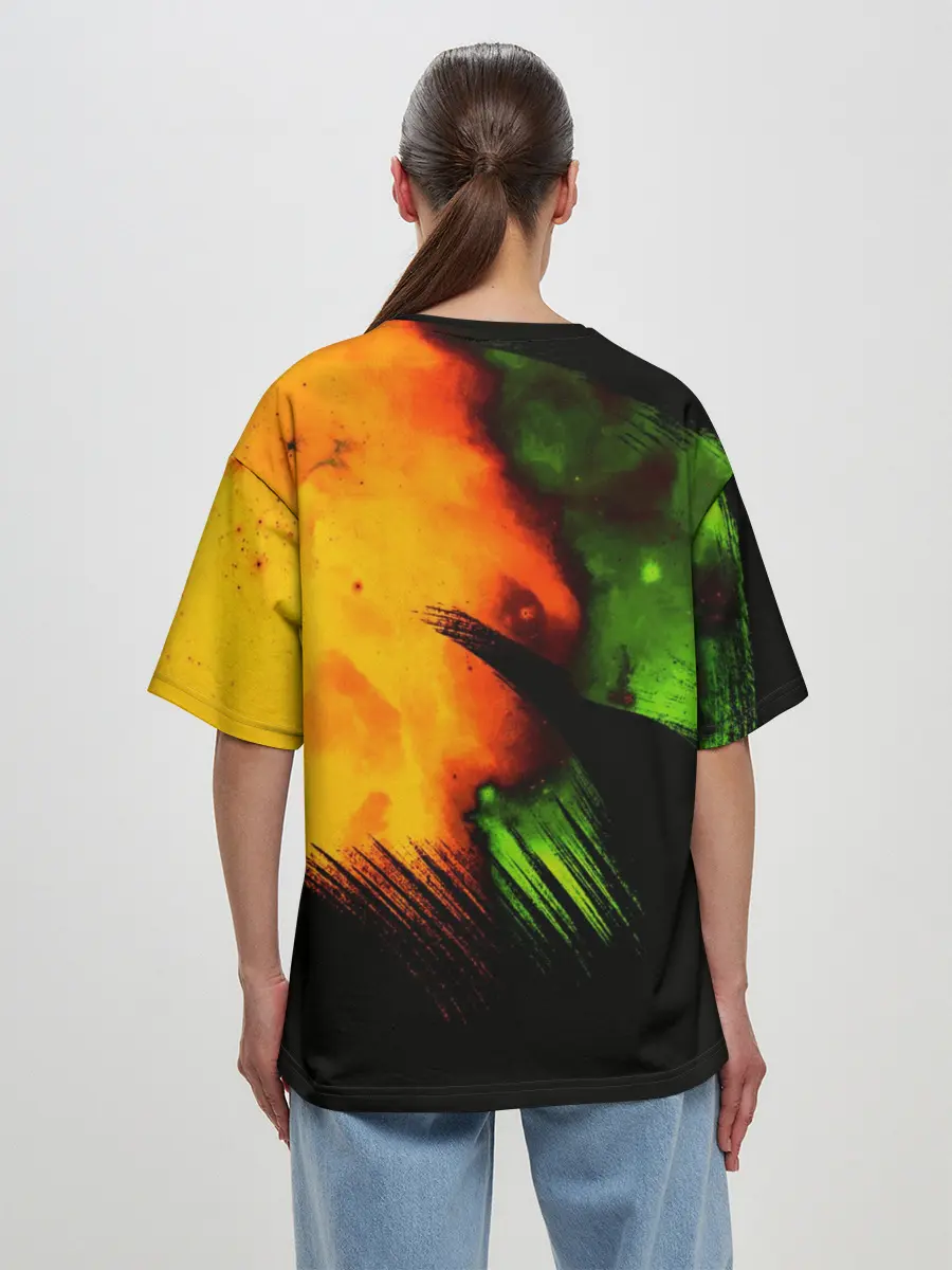 Женская футболка оверсайз / Космос