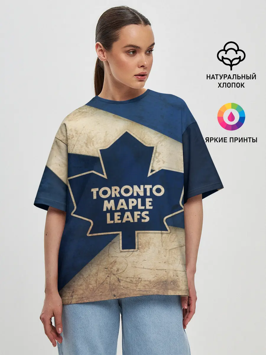 Женская футболка оверсайз / Торонто олд