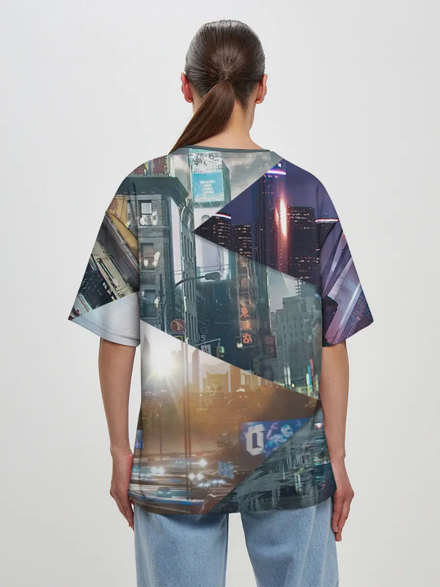 Женская футболка оверсайз / Detroit: Become Human