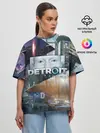 Женская футболка оверсайз / Detroit: Become Human