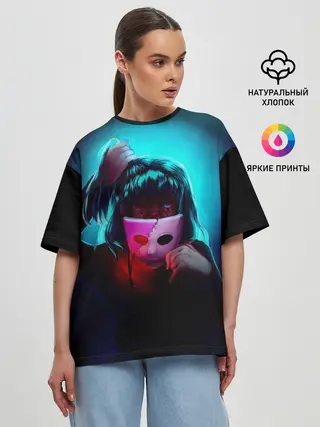 Женская футболка оверсайз / Sally Face