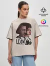 Женская футболка оверсайз / Леон