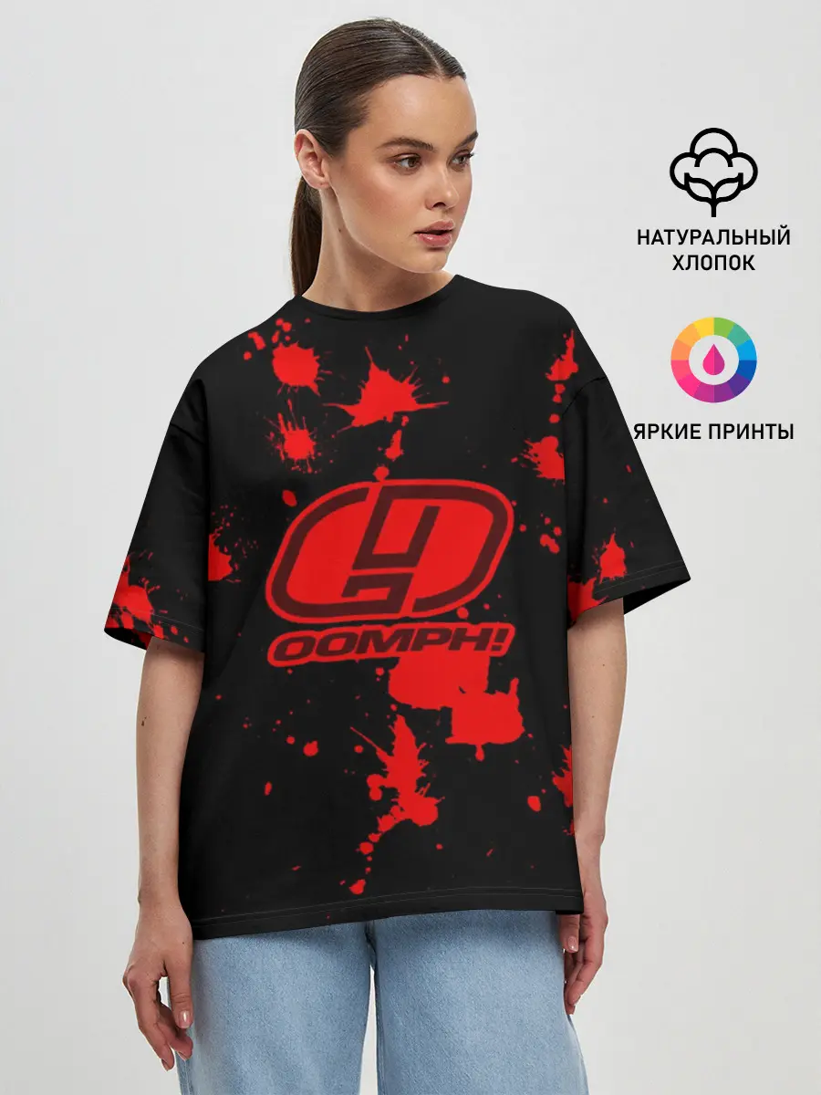 Женская футболка оверсайз / OOMPH!