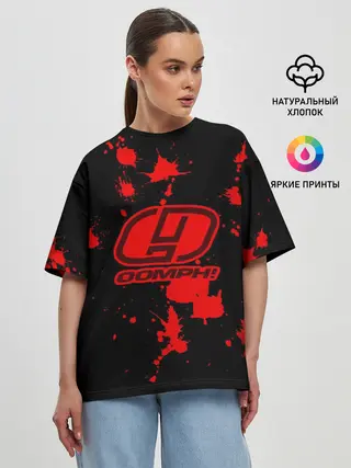Женская футболка оверсайз / OOMPH!