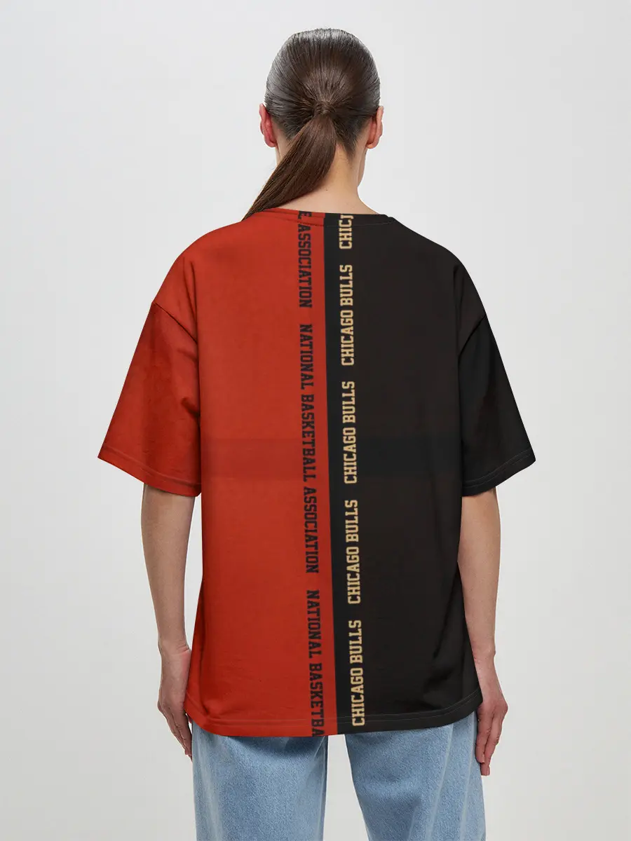 Женская футболка оверсайз / NBA. Chicago bulls