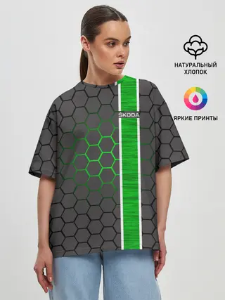 Женская футболка оверсайз / Skoda