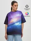Женская футболка оверсайз / Абстракция космоса