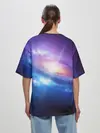 Женская футболка оверсайз / Абстракция космоса