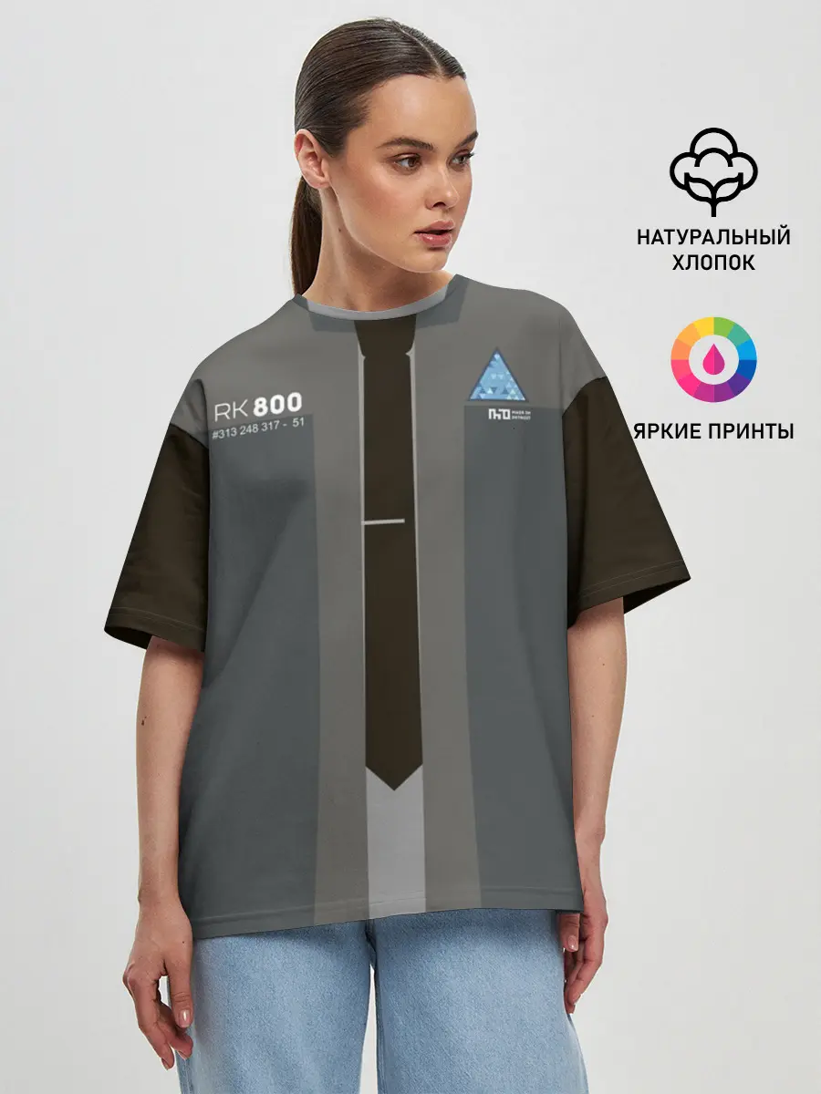 Женская футболка оверсайз / Detroit RK 800