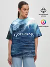 Женская футболка оверсайз / God of WAR