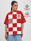 Женская футболка оверсайз / Модрич Хорватия