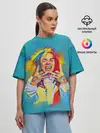 Женская футболка оверсайз / 6IX9INE PAINTS