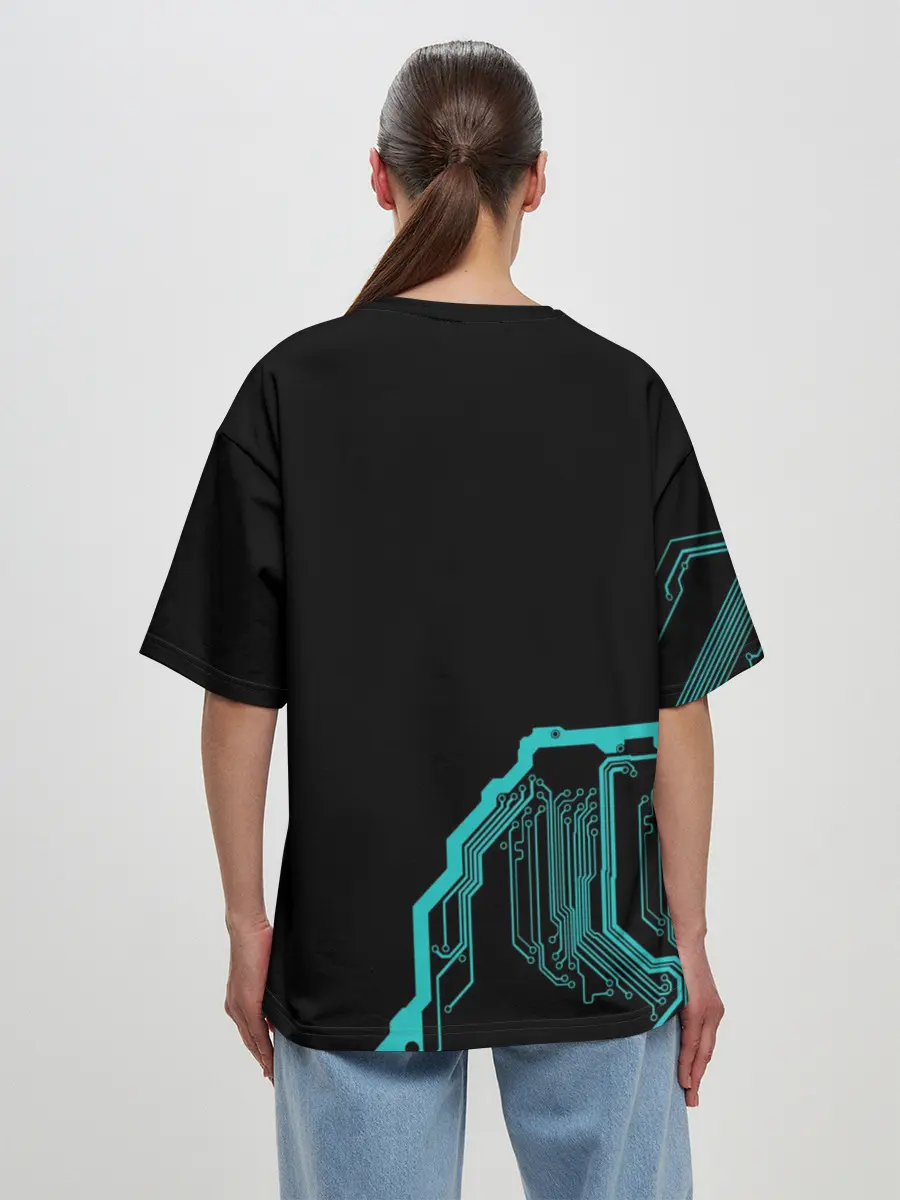 Женская футболка оверсайз / Skrillex