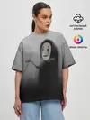 Женская футболка оверсайз / Каонаси в тумане