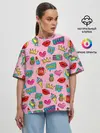 Женская футболка оверсайз / Pop Art