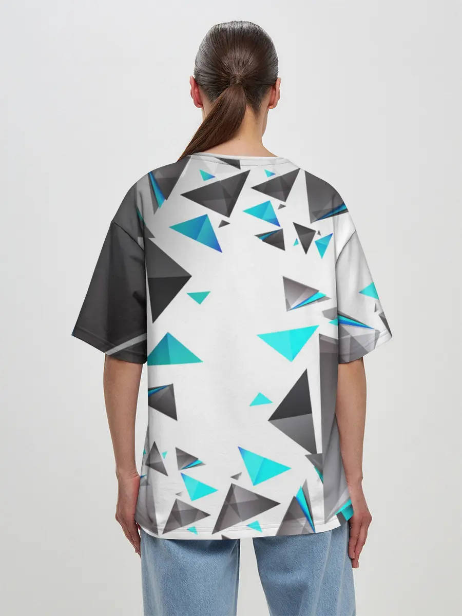 Женская футболка оверсайз / TRIANGLE