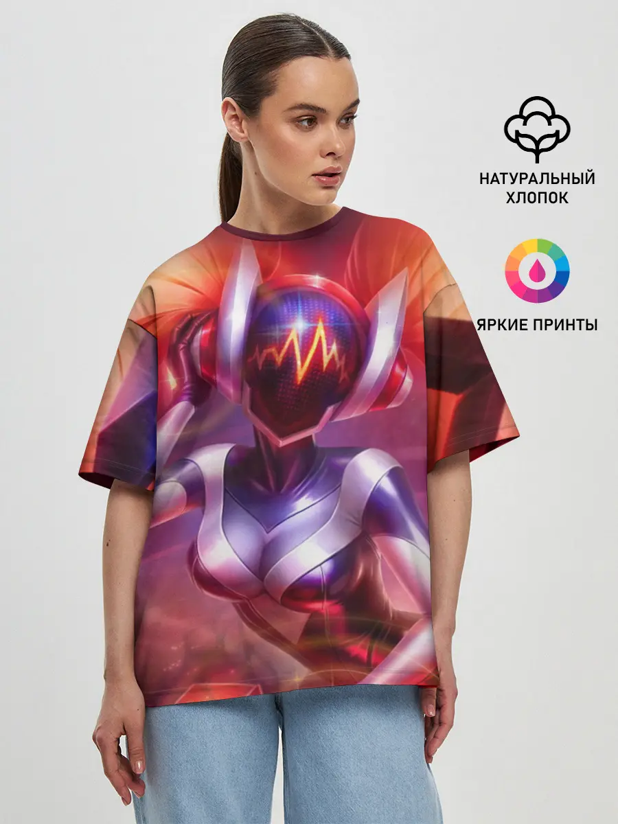 Женская футболка оверсайз / DJ Sona | League of Legends