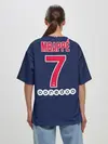 Женская футболка оверсайз / Mbappe home 18-19