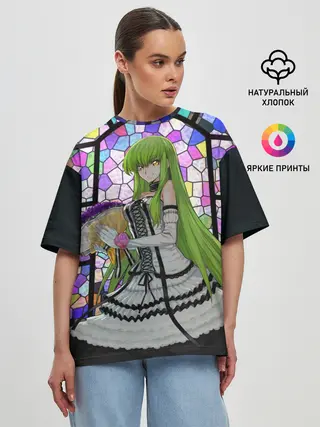 Женская футболка оверсайз / Код Гиас