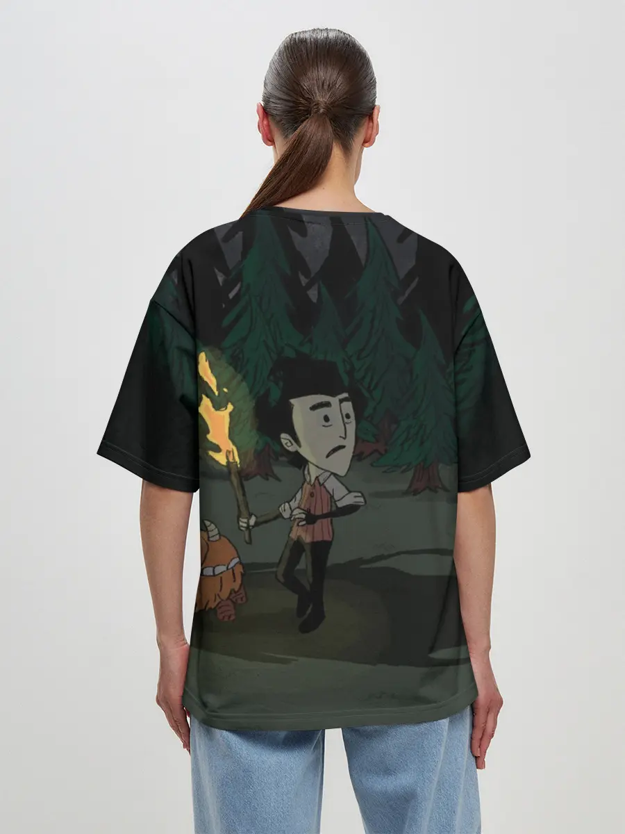 Женская футболка оверсайз / DONT STARVE