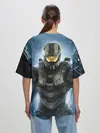 Женская футболка оверсайз / Halo