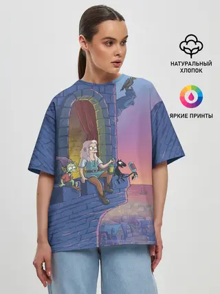 Женская футболка оверсайз / Разочарование