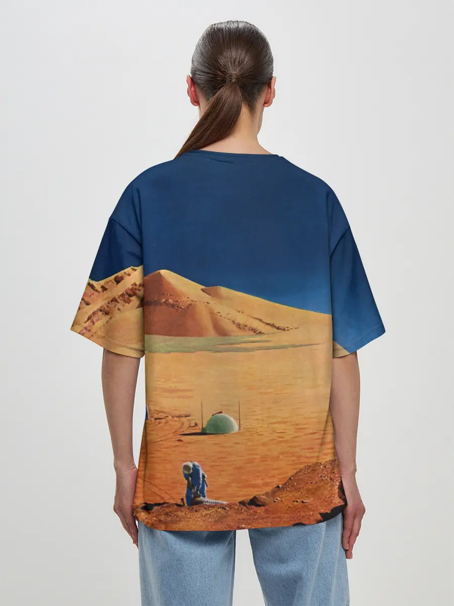 Женская футболка оверсайз / NASA on Mars