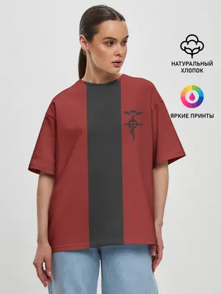 Женская футболка оверсайз / FMA ANIME