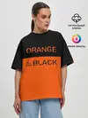 Женская футболка оверсайз / Orange Is the New Black