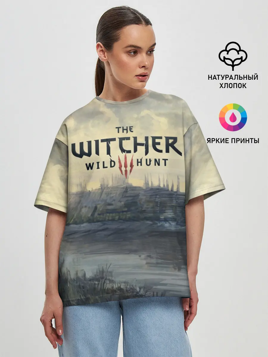 Женская футболка оверсайз / The Witcher 3: Wild Hunt