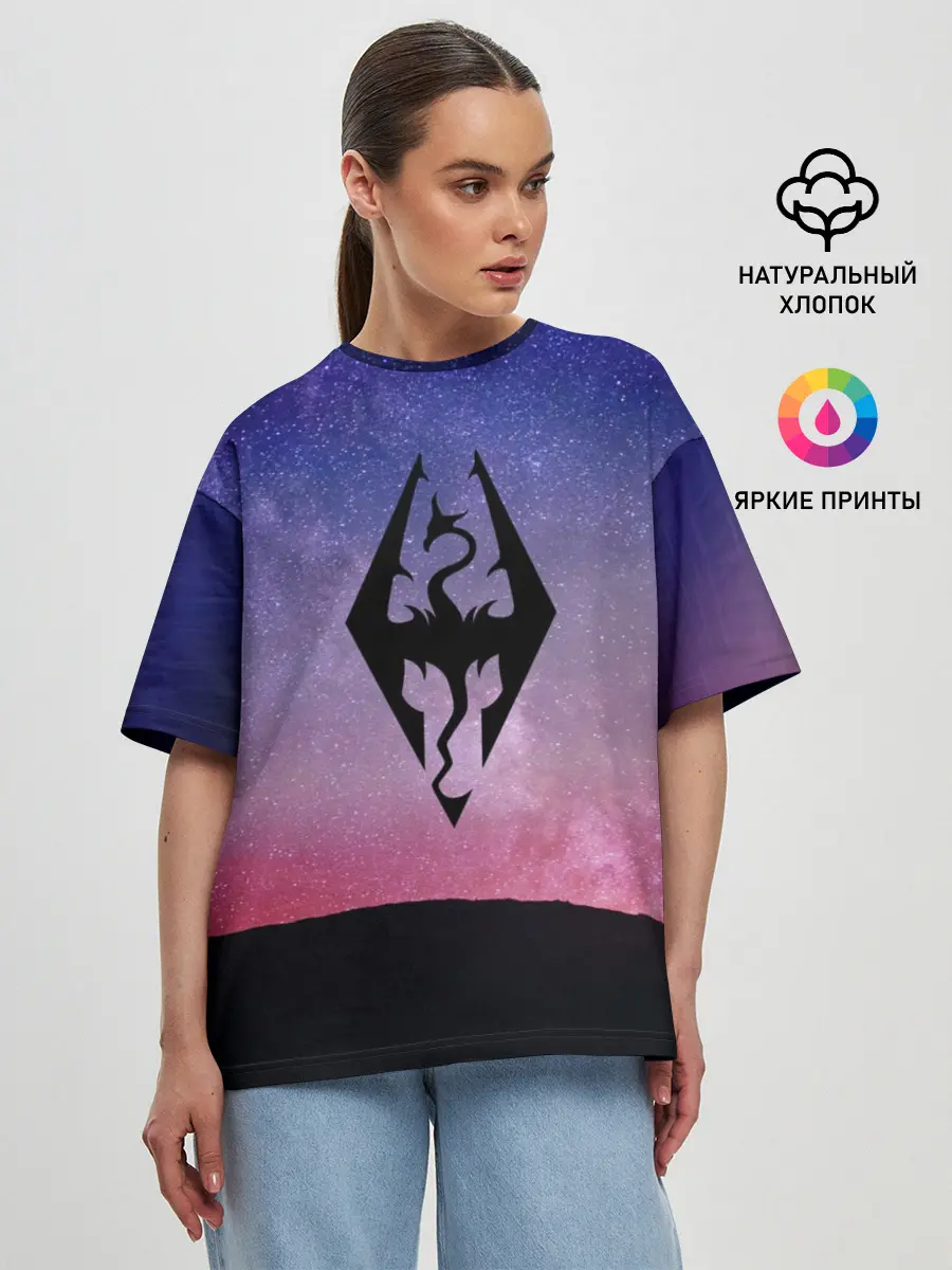 Женская футболка оверсайз / THE ELDER SCROLLS