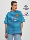 Женская футболка оверсайз / Lunev away WC 2018
