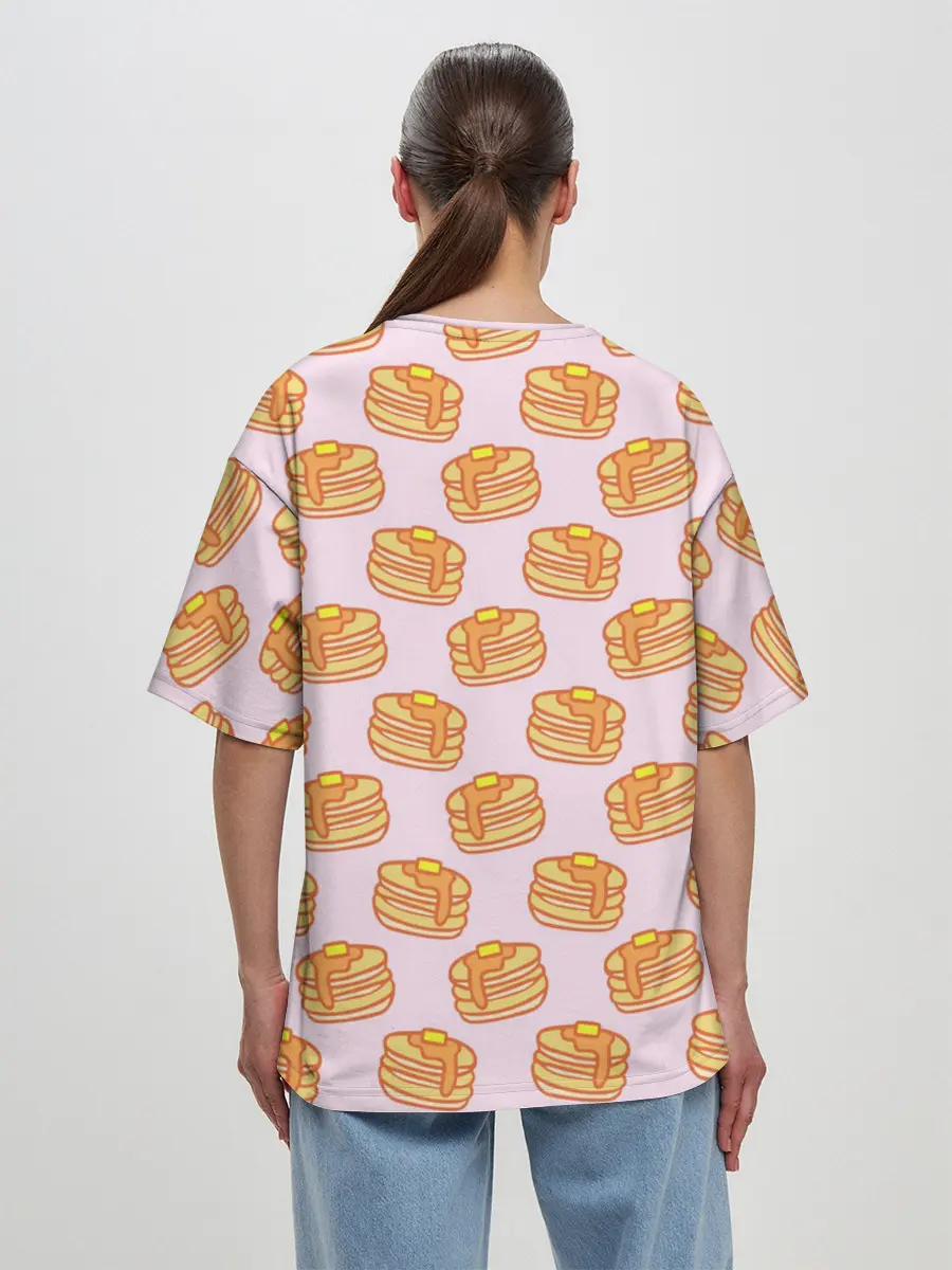 Женская футболка оверсайз / Блины