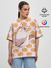 Женская футболка оверсайз / Блины