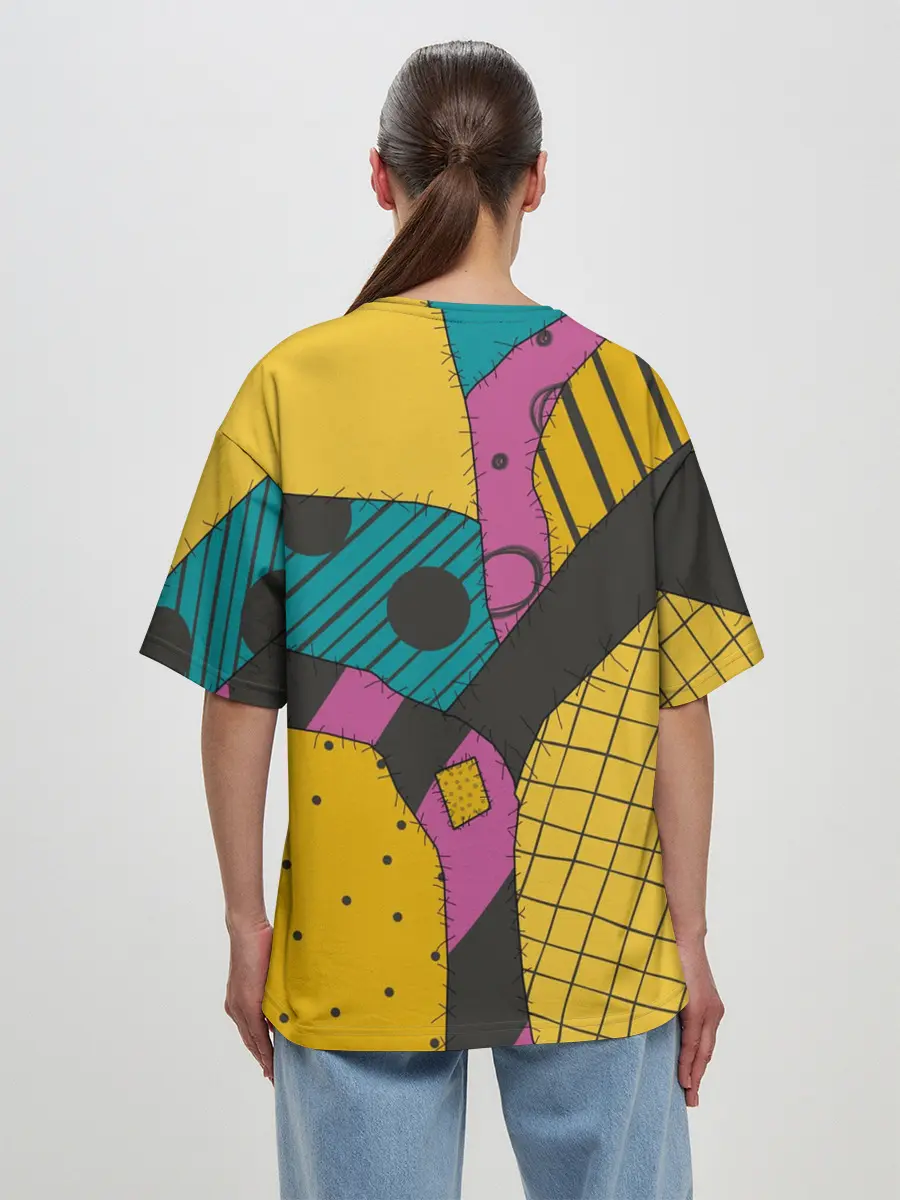 Женская футболка оверсайз / кошмар перед рождеством Салли