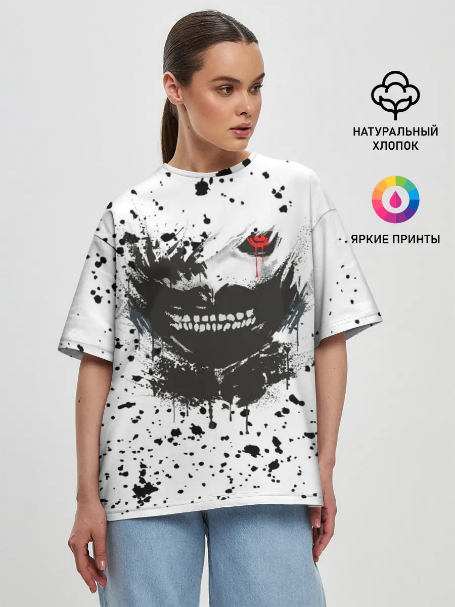 Женская футболка оверсайз / Kaneki Ken