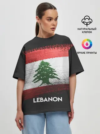 Женская футболка оверсайз / LEBANON