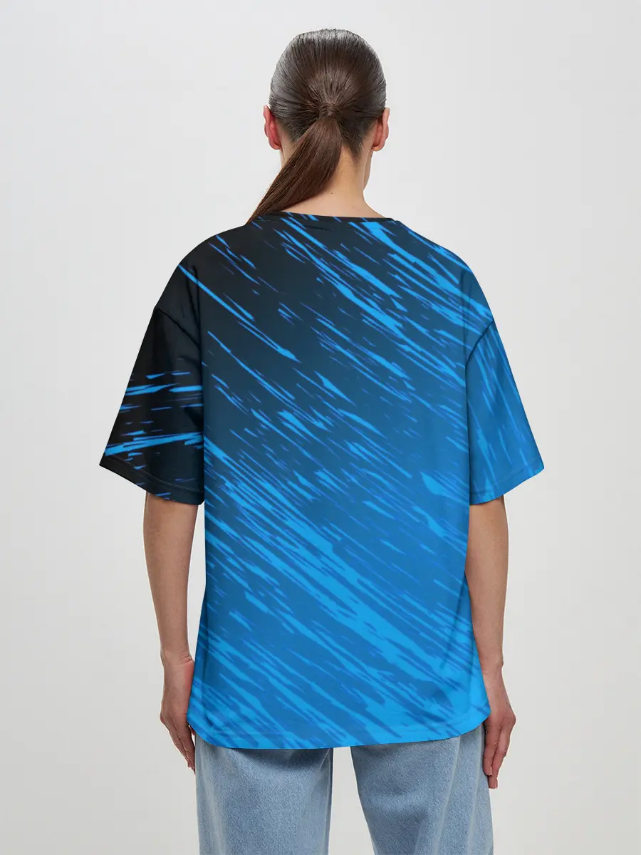 Женская футболка оверсайз / Helmet Fairy tail Moon