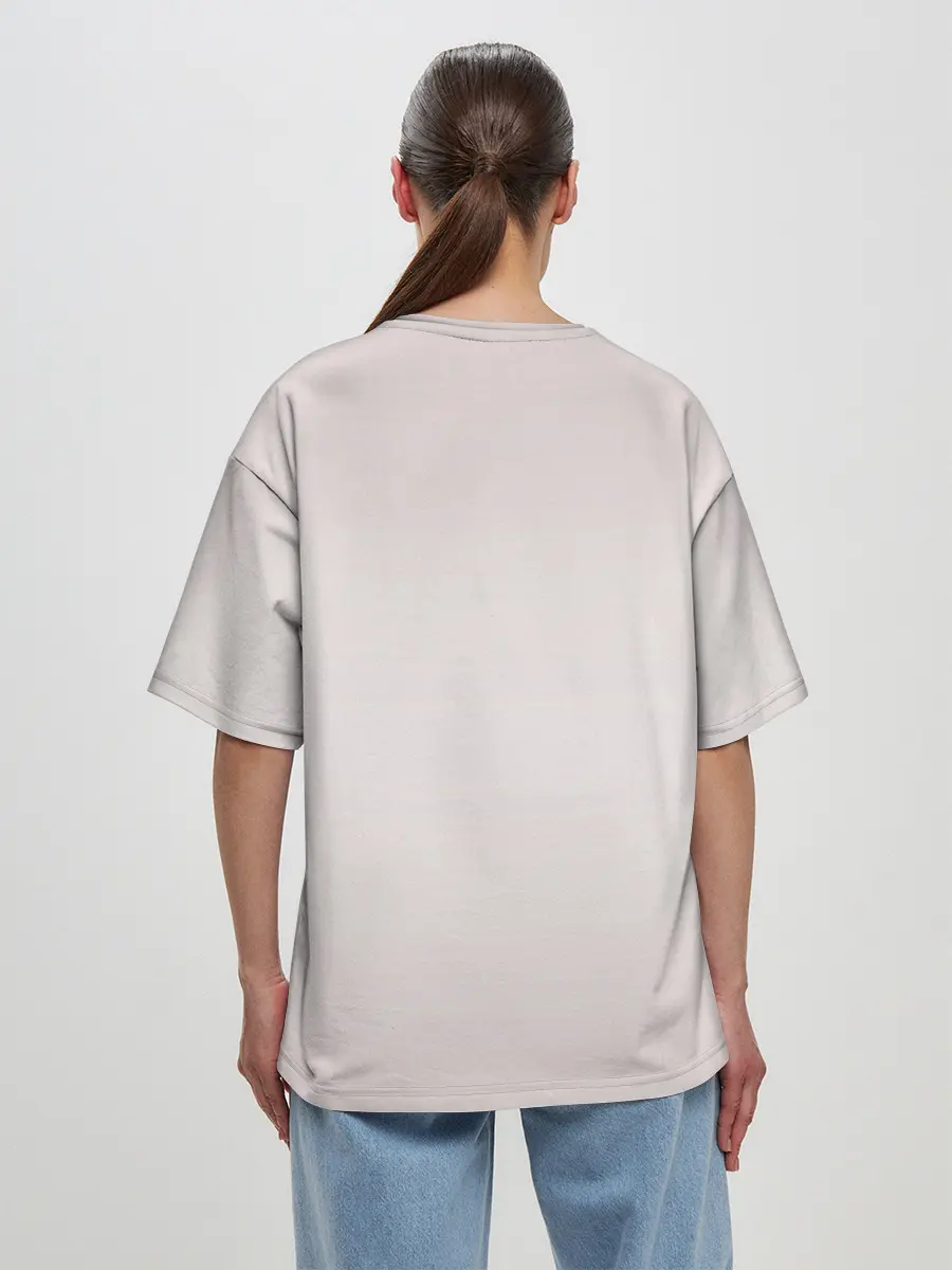 Женская футболка оверсайз / Аниме котёнок