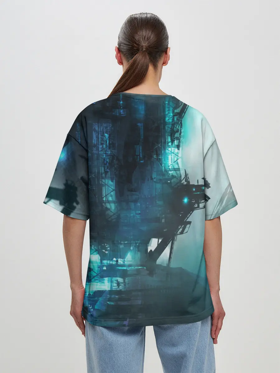Женская футболка оверсайз / Cyberpunk 2077