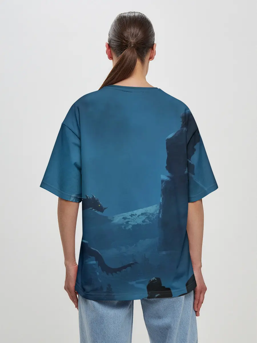 Женская футболка оверсайз / THE ELDER SCROLLS