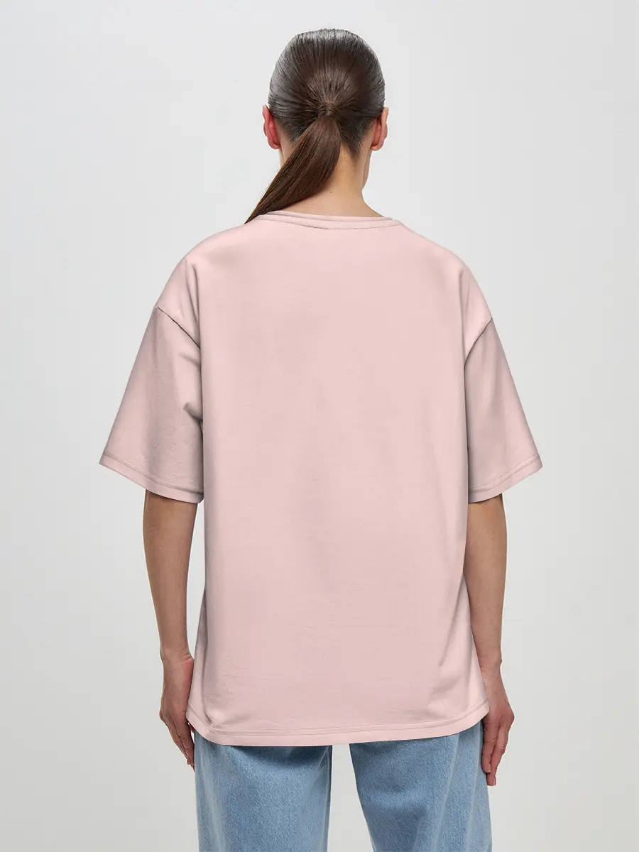 Женская футболка оверсайз / LOVE зверушки