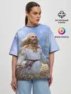 Женская футболка оверсайз / Даждьбог