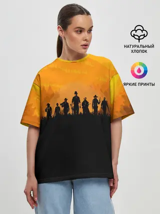 Женская футболка оверсайз / RED DEAD REDEMPTION