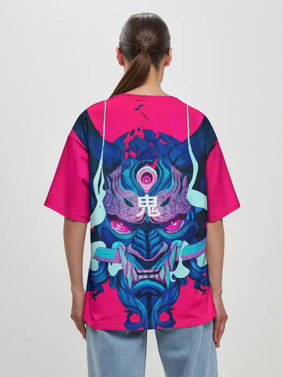 Женская футболка оверсайз / Мифический зверь