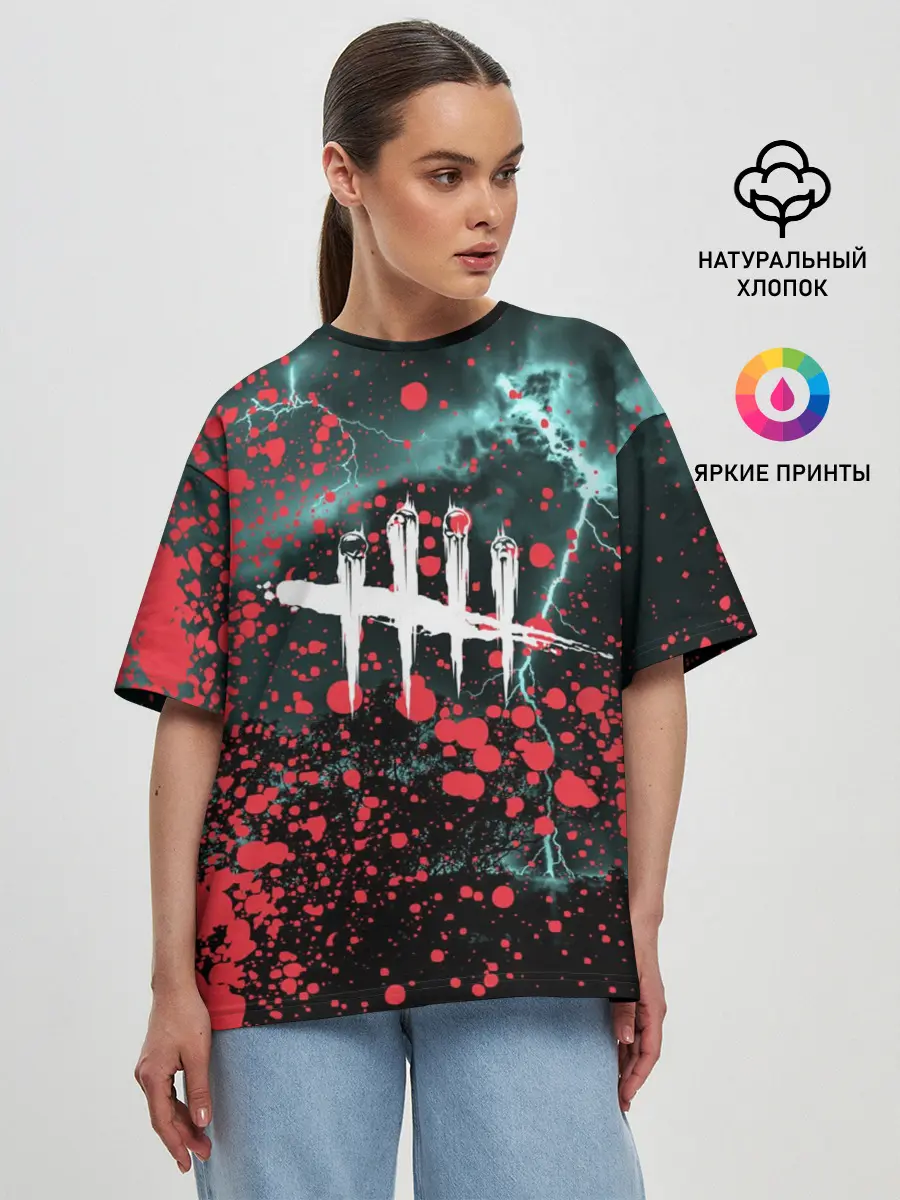 Женская футболка оверсайз / DEAD BY DAYLIGHT