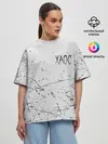 Женская футболка оверсайз / ХАОС Серый