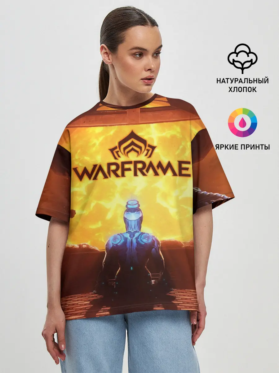 Женская футболка оверсайз / Warframe