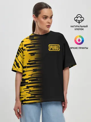 Женская футболка оверсайз / PUBG #10